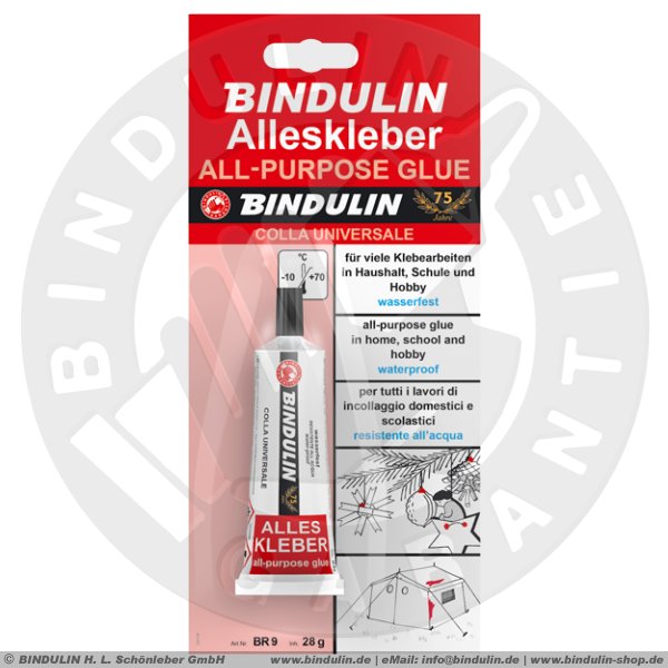 Bindulin Hartplastikkleber - 15,5g Tube Für Modellbau & Mehr, Dampf- Und Wasserfest